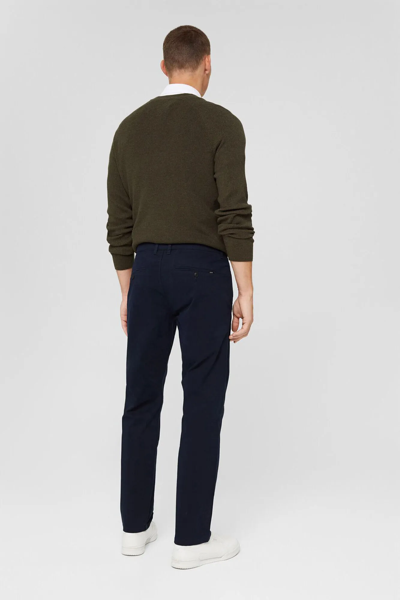 Esprit Pantalón chino straight fit en algodón orgánico