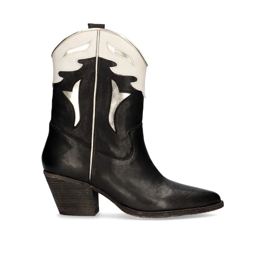Exe botin negro cowboy cesar