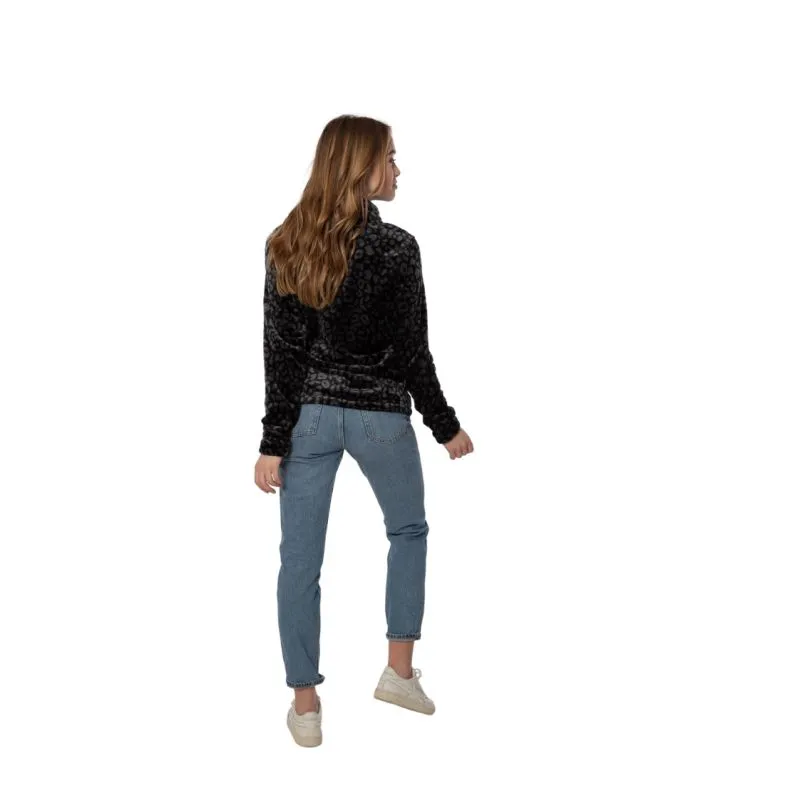 Fleece Protest Prtpaco Full Zip (True Black) Mujer