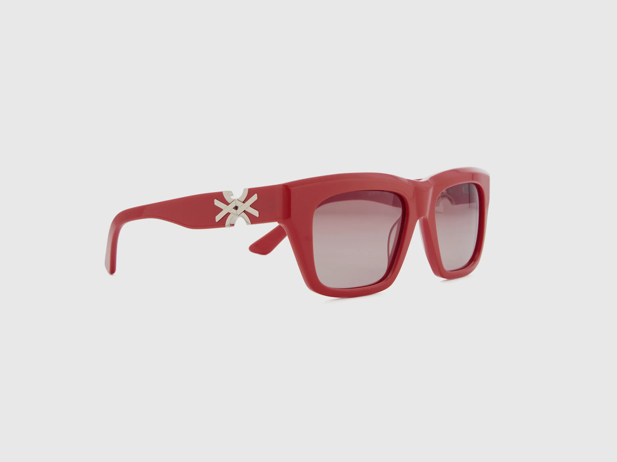Gafas de sol rectangulares rojas