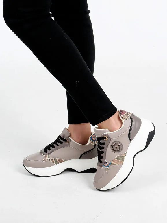 Gattinoni Zapatillas de mujer con cordones y plataforma.