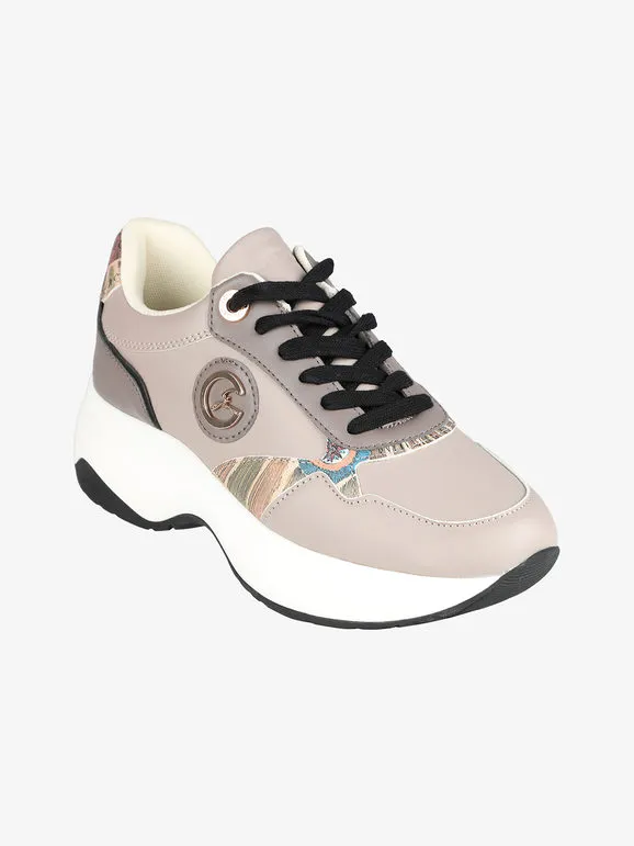 Gattinoni Zapatillas de mujer con cordones y plataforma.