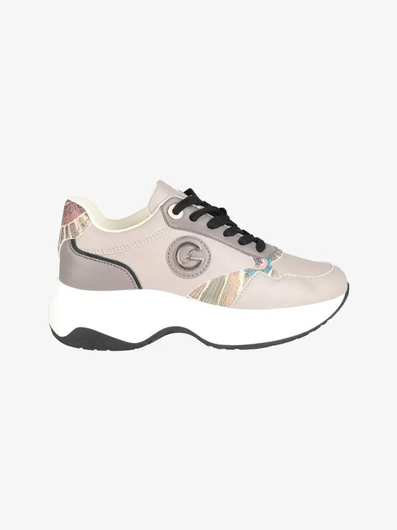 Gattinoni Zapatillas de mujer con cordones y plataforma.
