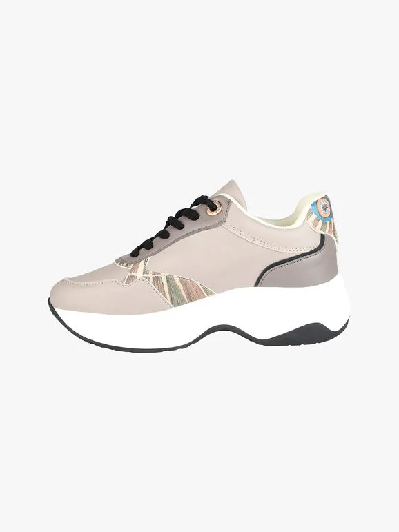 Gattinoni Zapatillas de mujer con cordones y plataforma.