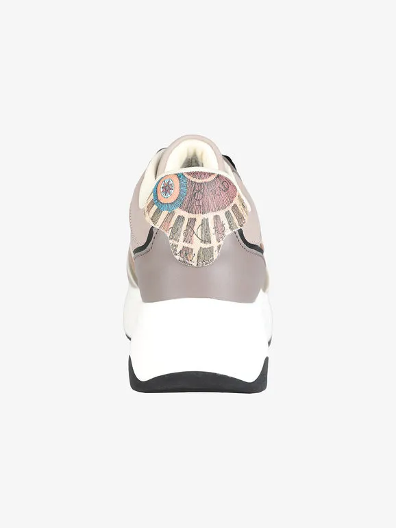 Gattinoni Zapatillas de mujer con cordones y plataforma.