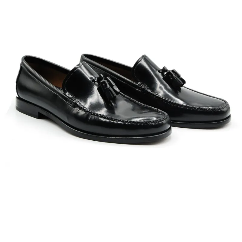 GILS CLASSIC 77106 Negro y burdeos. Castellanos borlas
