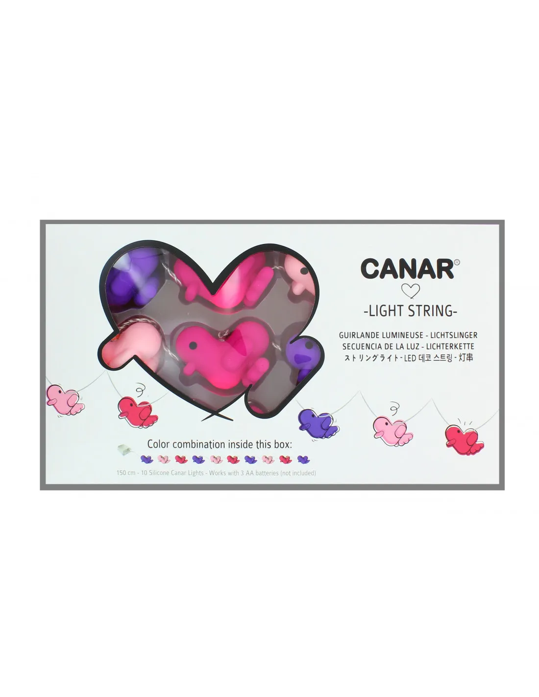 Guirnalda canario rosa de Petit Akio