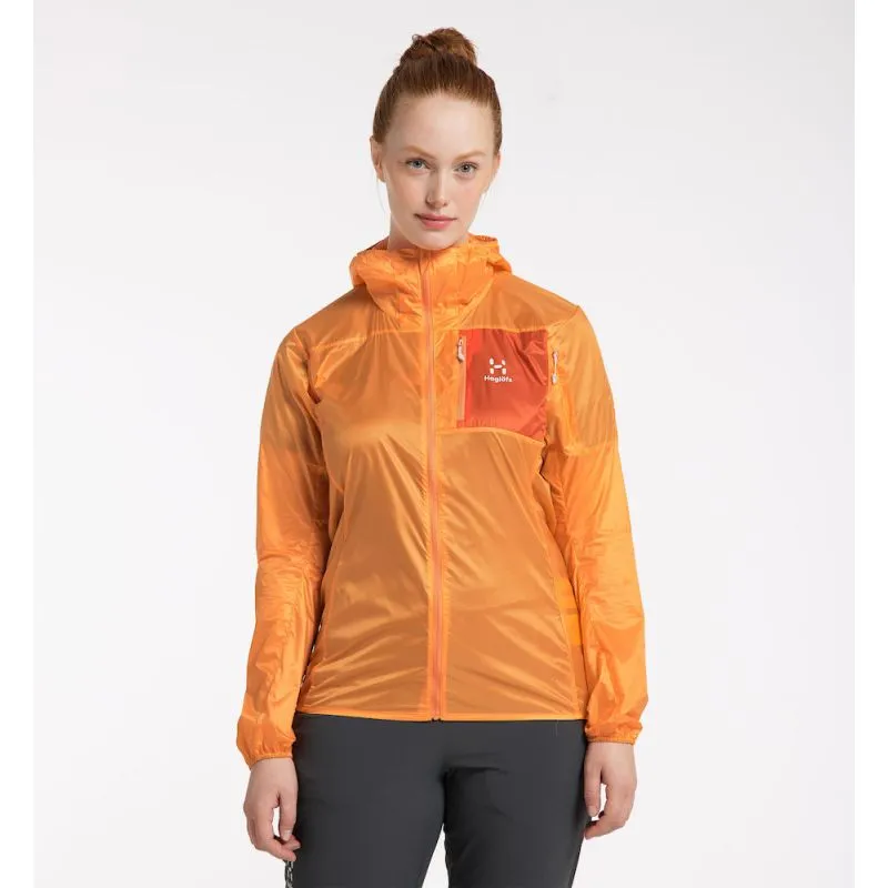 HAGLÖFS LIM Shield Hood (Soft Orange/Golden Blaze) Mujer