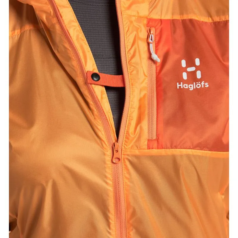 HAGLÖFS LIM Shield Hood (Soft Orange/Golden Blaze) Mujer