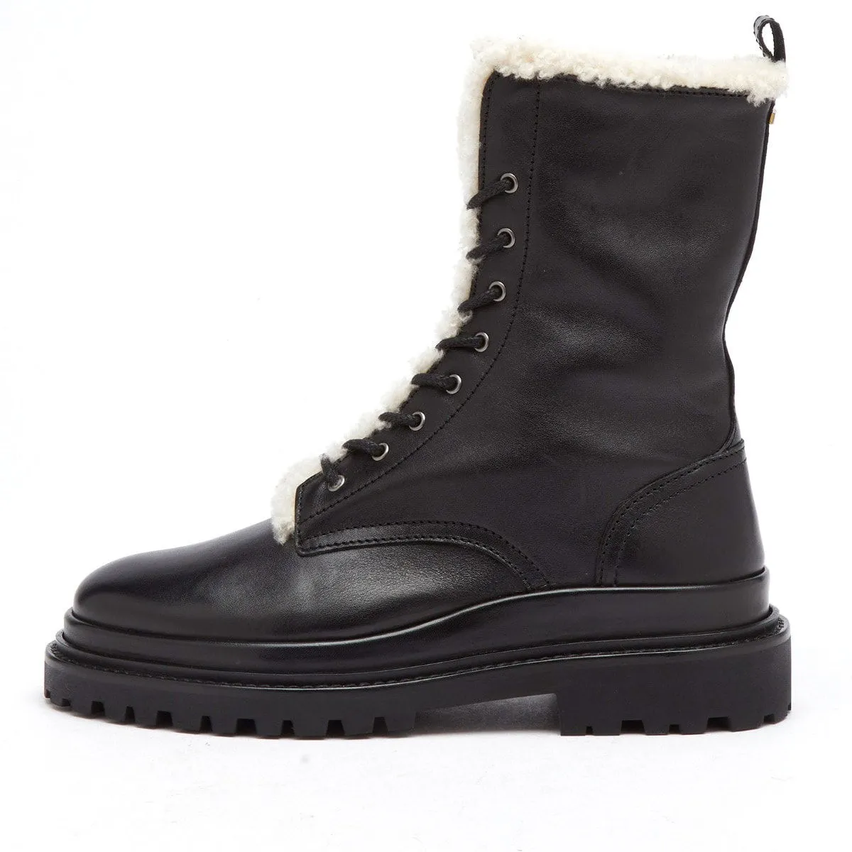 ISABEL MARANT Leather and Shearling Ranger Boot