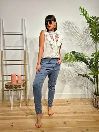 Jeans Baggy TWELLO Azul
