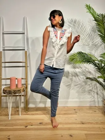 Jeans Baggy TWELLO Azul