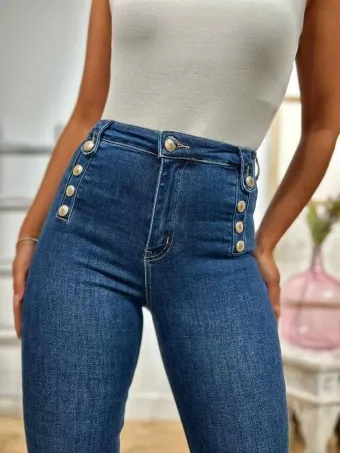 Jeans Campana Botones HARTLEY