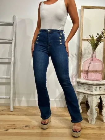 Jeans Campana Botones HARTLEY
