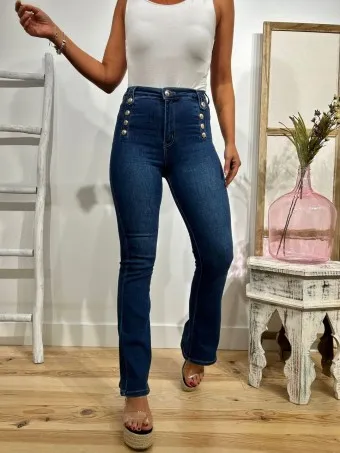 Jeans Campana Botones HARTLEY