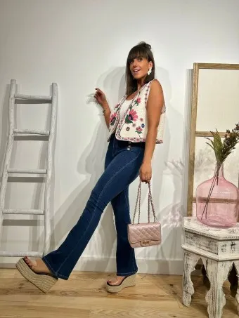 Jeans Campana Botones HARTLEY