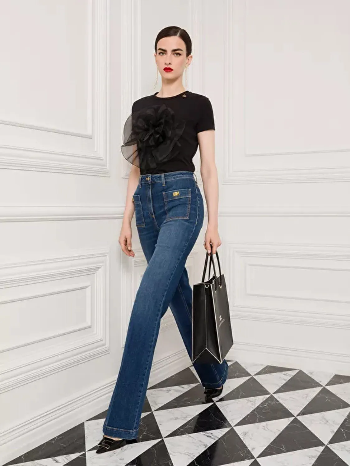 JEANS CAMPANA TIRO ALTO ELISABETTA FRANCHI