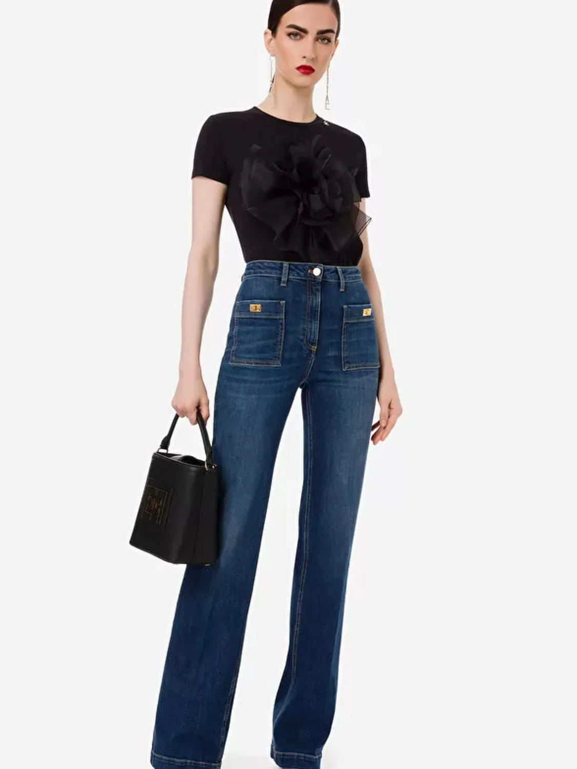 JEANS CAMPANA TIRO ALTO ELISABETTA FRANCHI