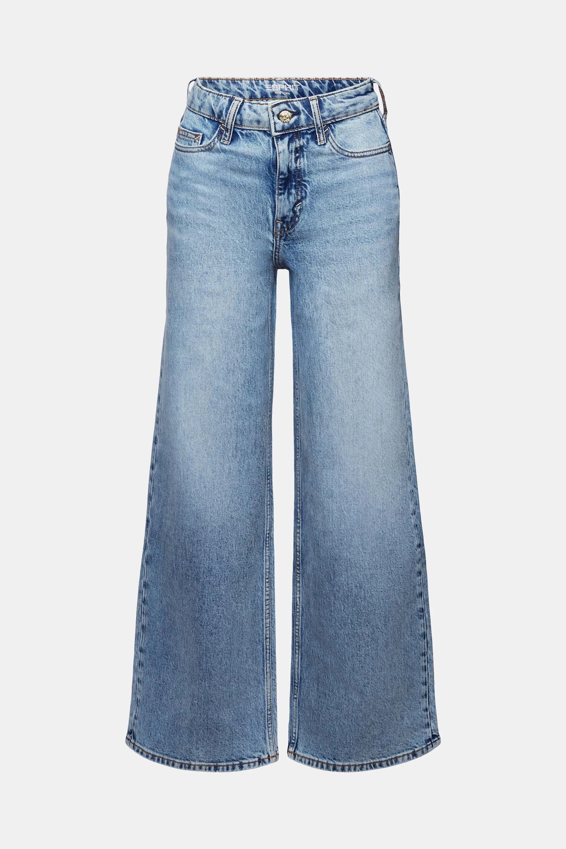 Jeans wide leg de estilo retro