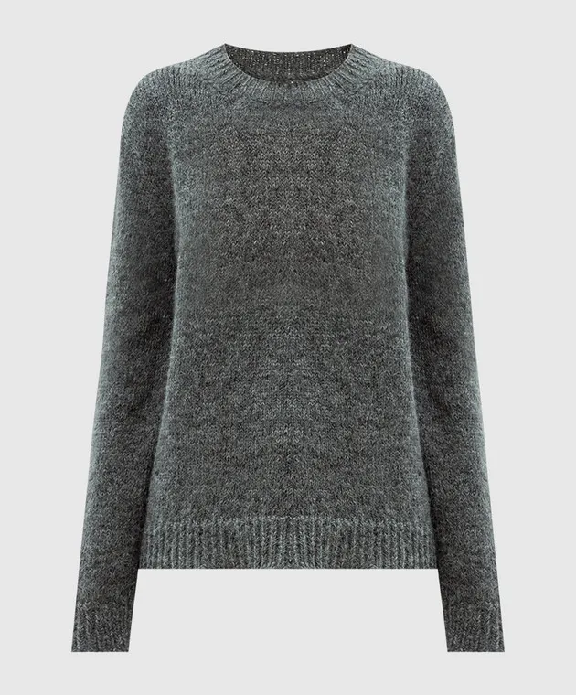 Jil Sander Gray alpaca and wool sweater