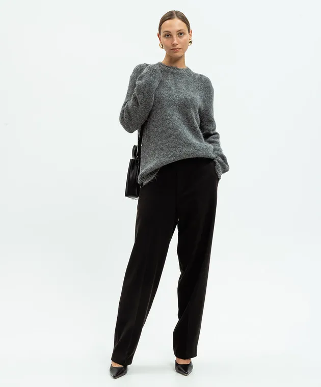 Jil Sander Gray alpaca and wool sweater