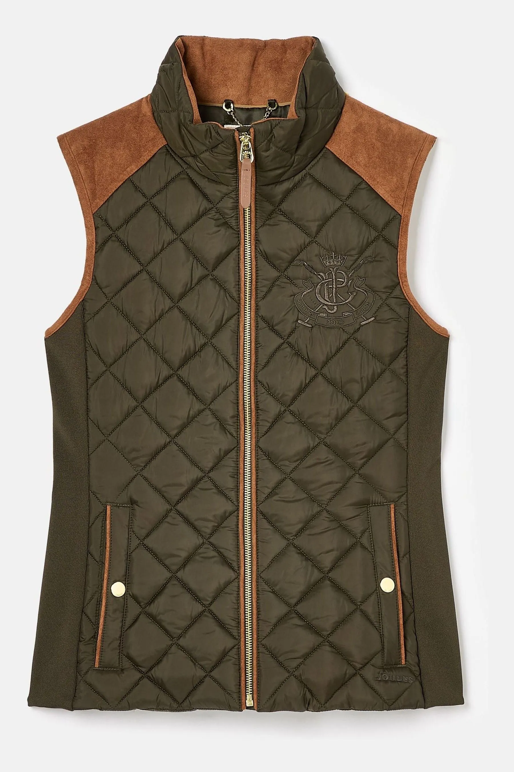 Joules Braemar Luxe Showerproof Diamond Quilted Gilet