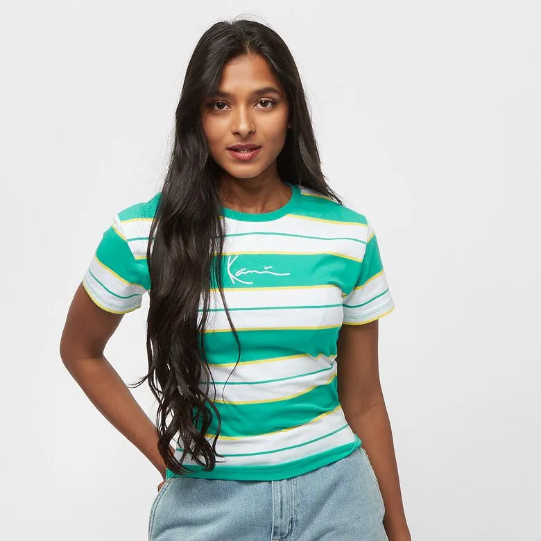 karl kani camiseta mujer signature stripe