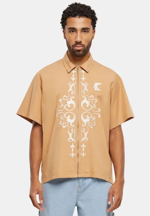 karl kani camiseta og ornament woven