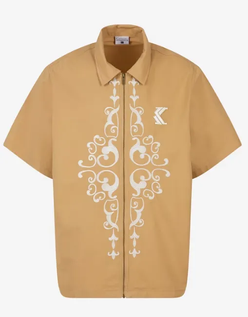 karl kani camiseta og ornament woven