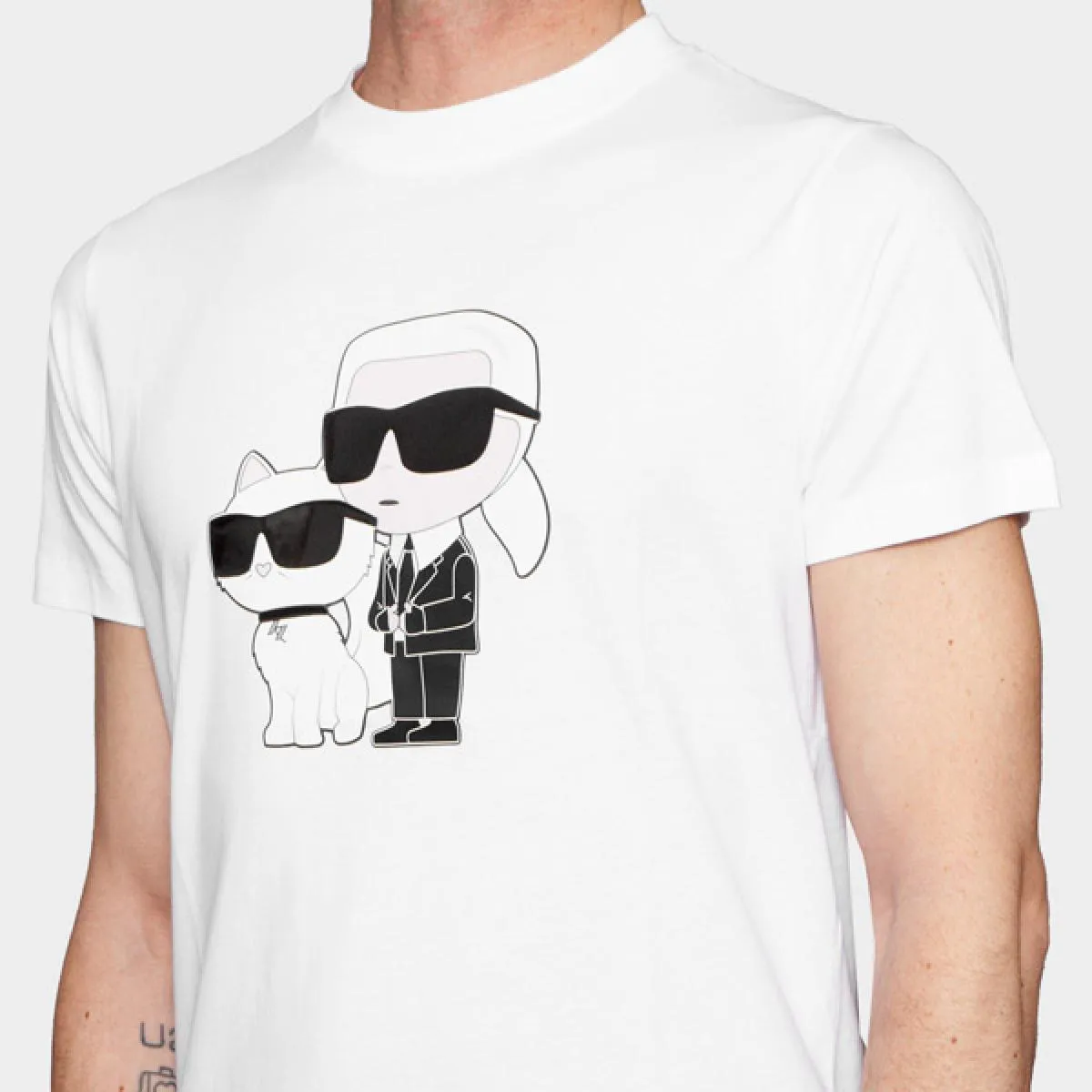 KARL LAGERFELD  CAMISETA BLANCA