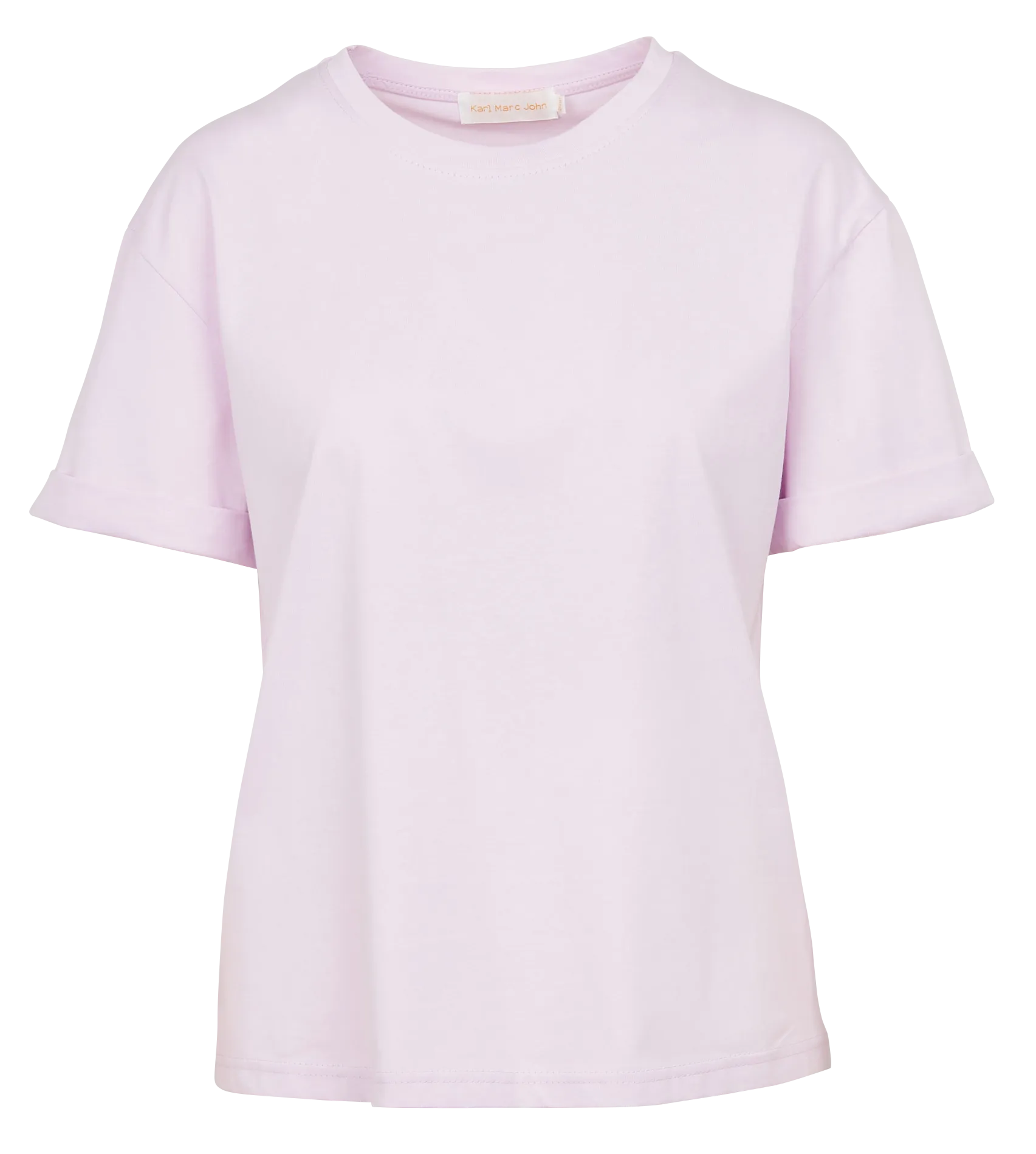 KARL MARC JOHN ADELLE  CAMISETA RECTA DE ALGODóN CON CUELLO REDONDO EN VIOLETA