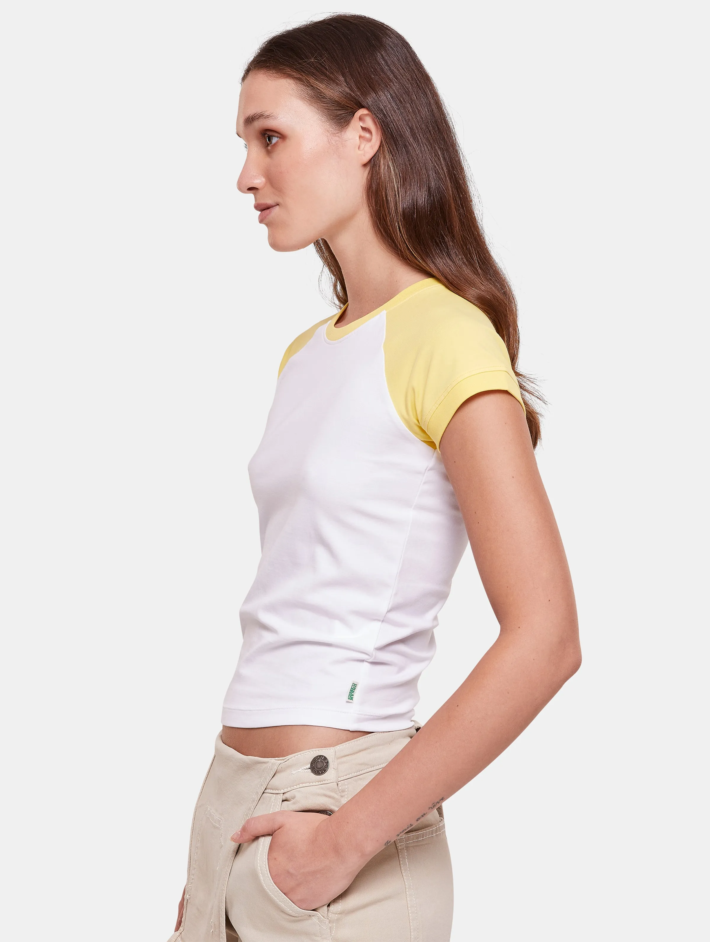 Ladies Organic Stretch Short Retro Baseball