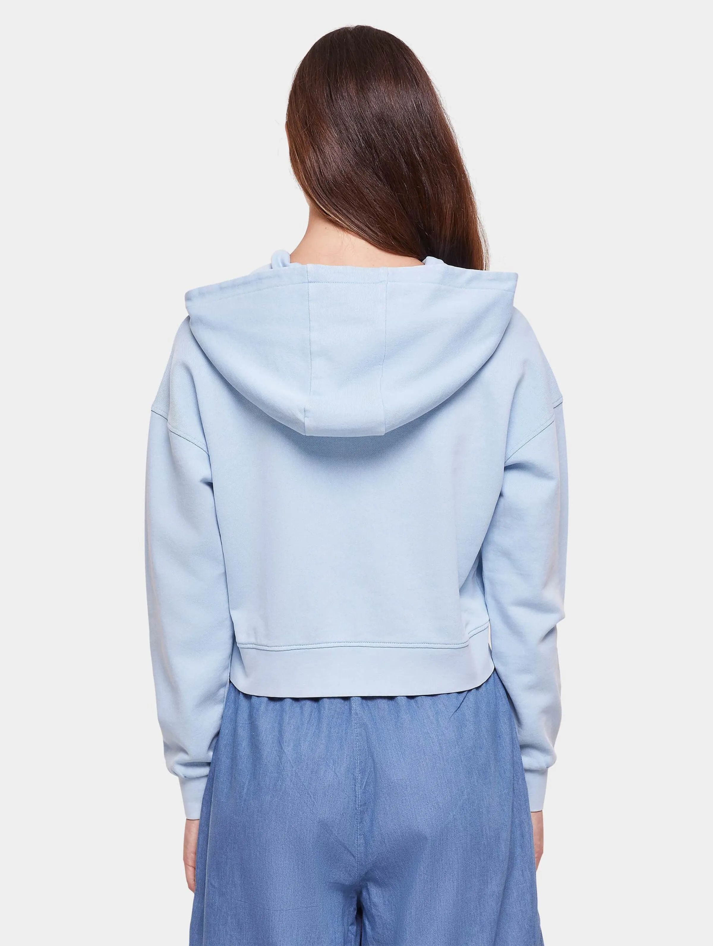 Ladies Short Flower Embroidery Terry