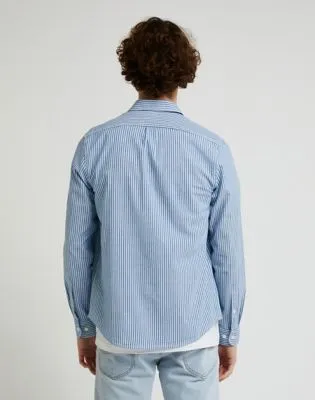 Lee Button Down "Anthem Blue Stripe" Size XXL