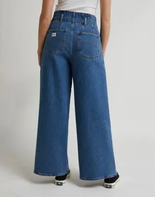 Lee Pleated Straight Leg "Hazy Indigo"