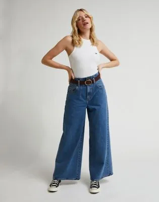 Lee Pleated Straight Leg "Hazy Indigo"