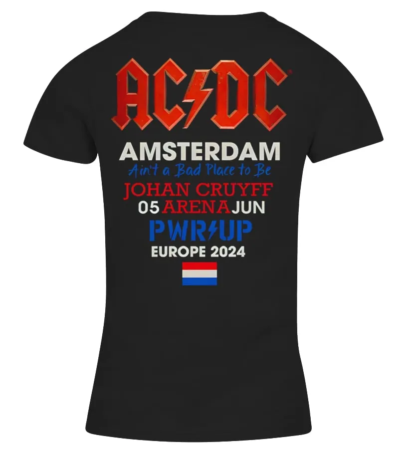 LIMITED EDITION  AMSTERDAM 2024 TOUR CAMISETA CUELLO PICO MUJER