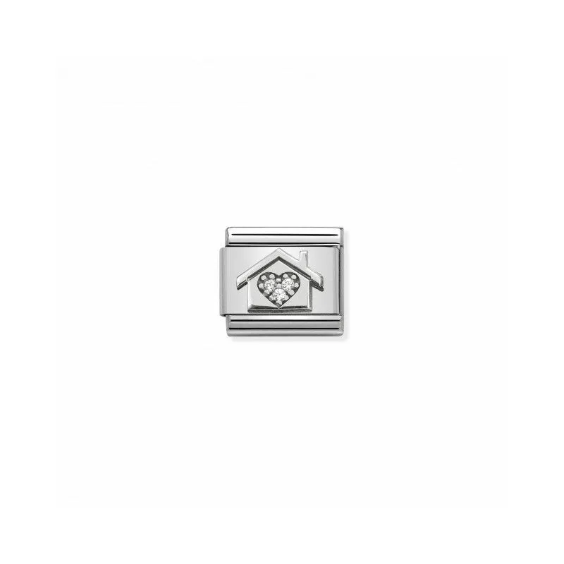 Link Nomination Acero y Plata  "Casita" 330311 11