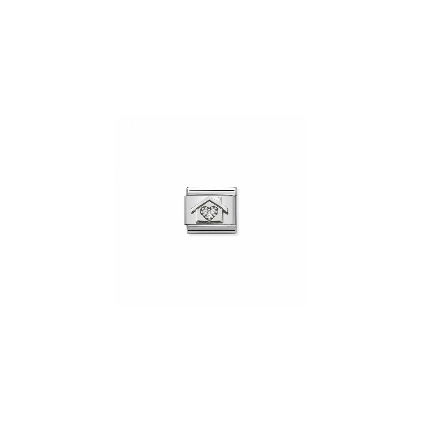 Link Nomination Acero y Plata  "Casita" 330311 11