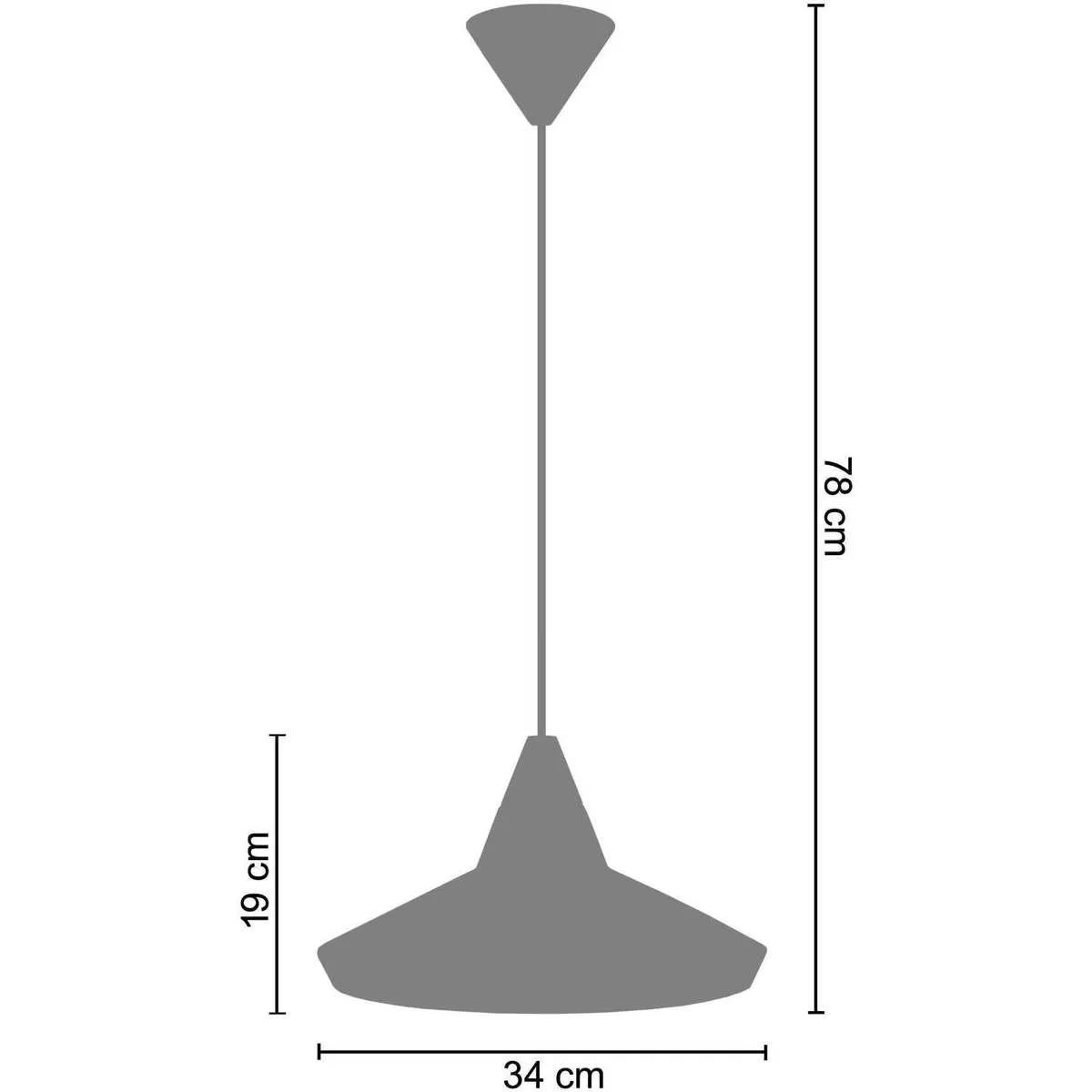 Lámpara colgante rectangular metal turquesa