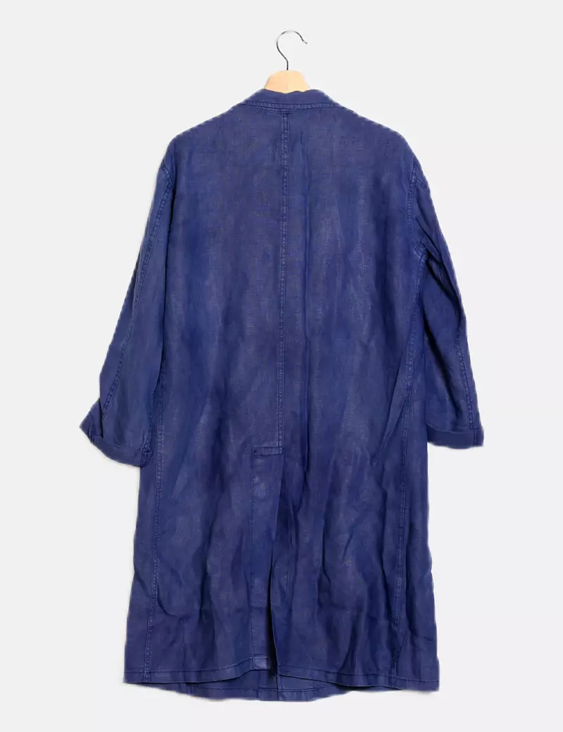 Mango Gabardina azul casual