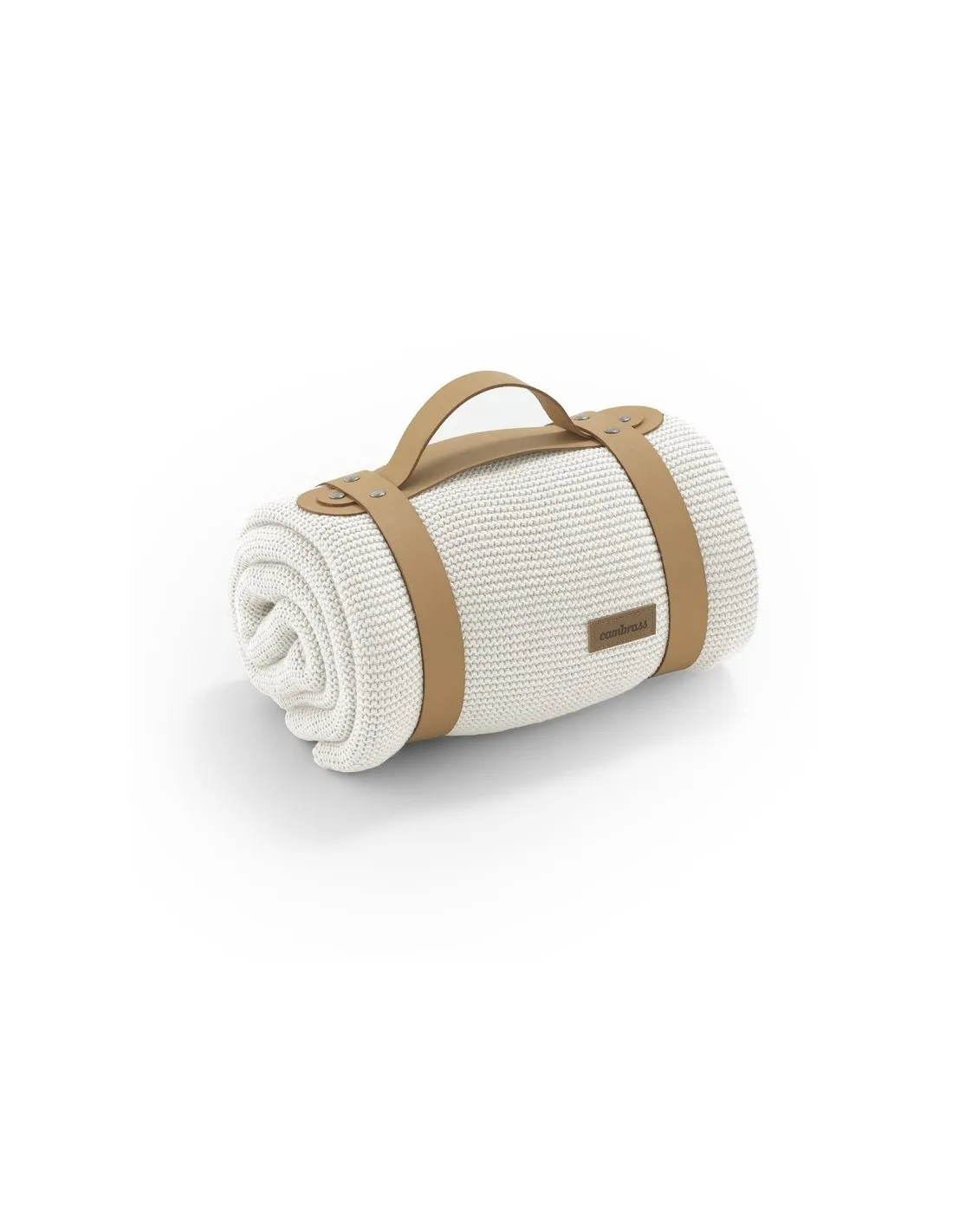 Manta de punto Bamboo de Cambrass beige