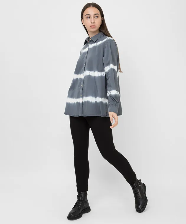 MARINA SPORT BY MARINA RINALDI TIEDYE SHIRT WITH SLITS
