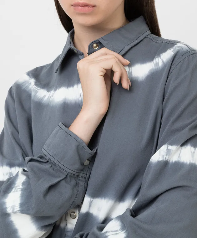 MARINA SPORT BY MARINA RINALDI TIEDYE SHIRT WITH SLITS
