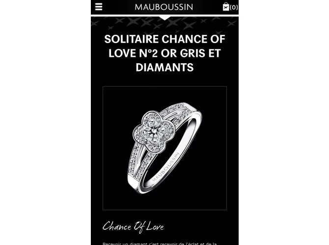 Mauboussin anillo Plata 