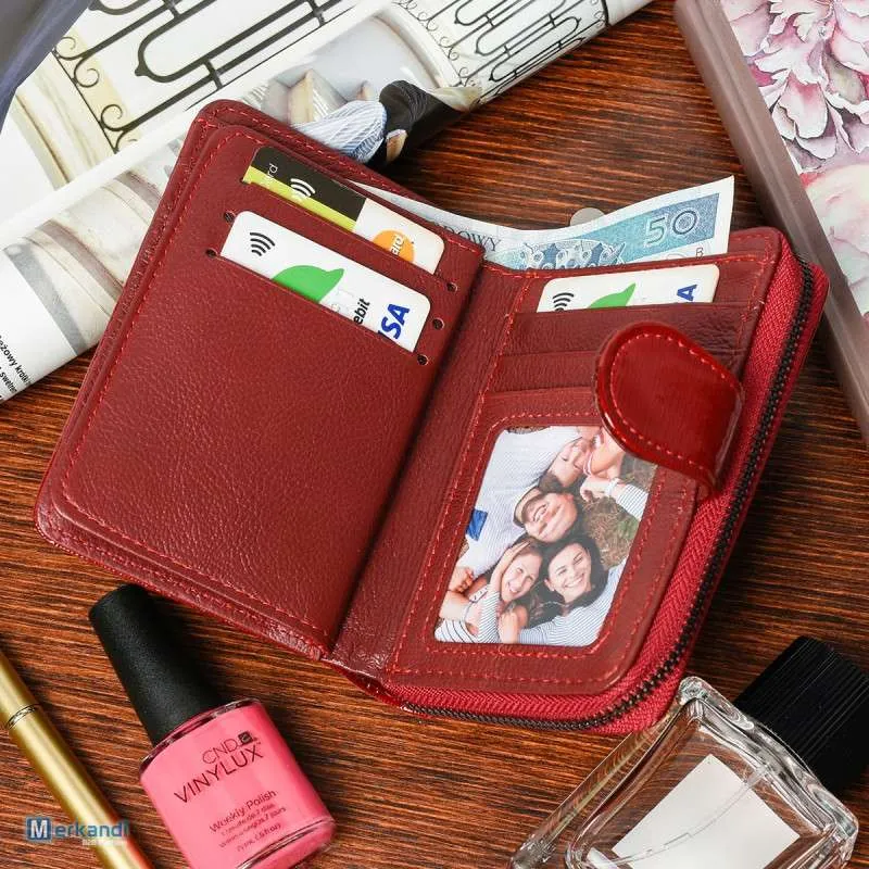 Mercería de alta calidad | Cartera de cuero para mujer, monedero