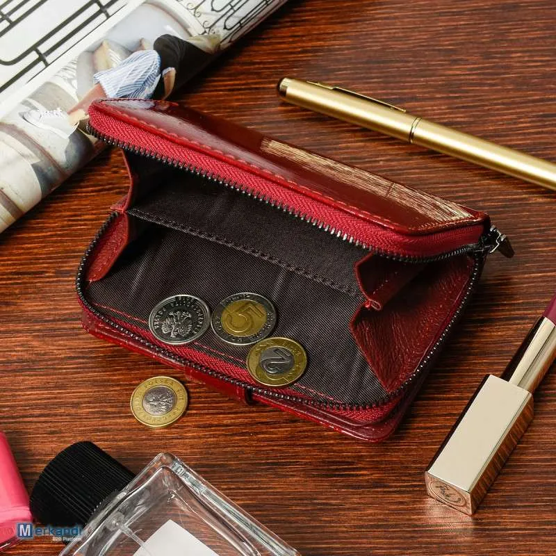 Mercería de alta calidad | Cartera de cuero para mujer, monedero