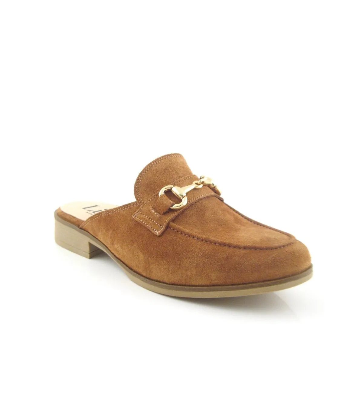 Mocasín estilo mule con estribo