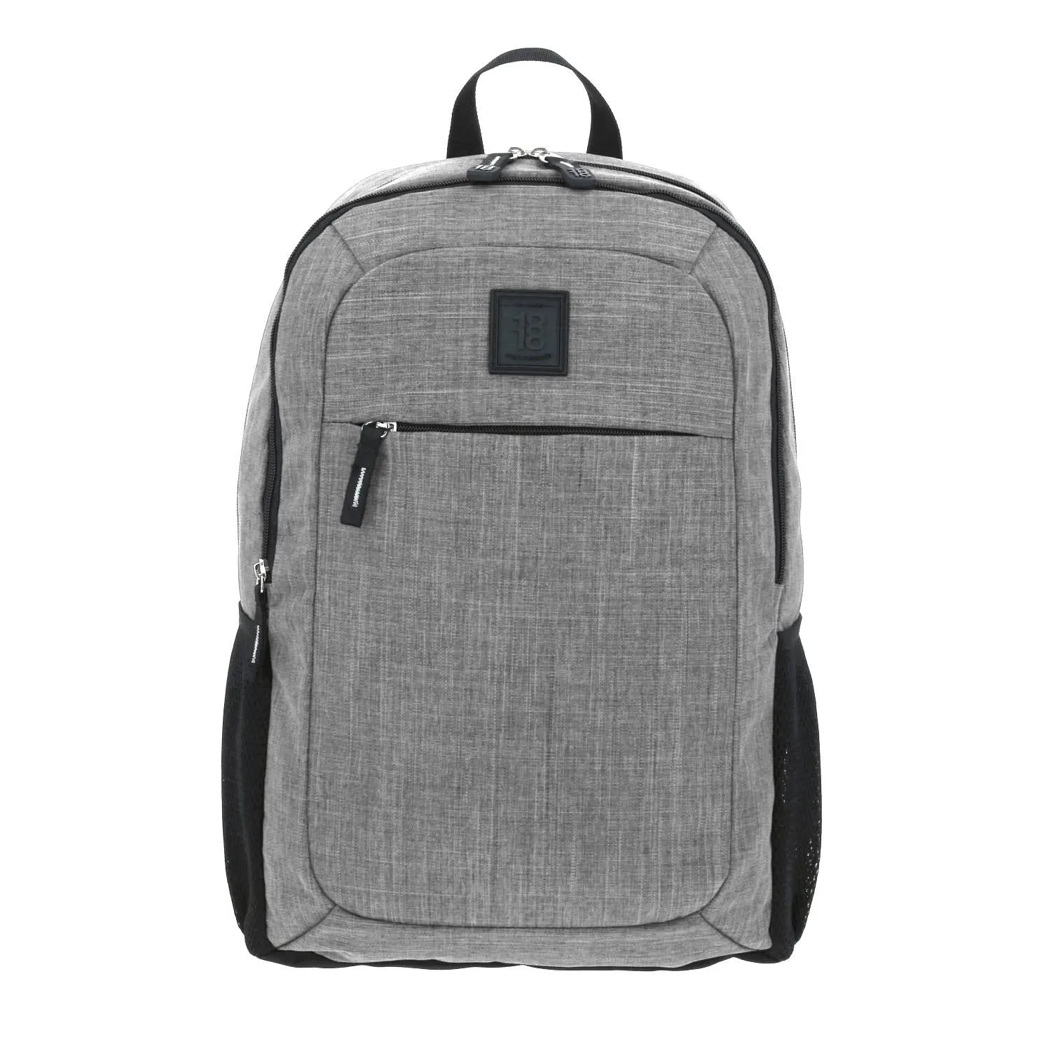 Mochila Grande 1818 Unisex Hop Gris Con Porta Laptop De Hasta 15.