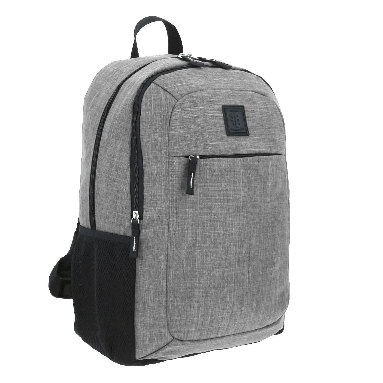 Mochila Grande 1818 Unisex Hop Gris Con Porta Laptop De Hasta 15.